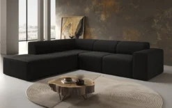 Designer Ecksofa Idiola in Teddy Bouclé