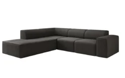 Designer Ecksofa Idiola in Teddy Bouclé