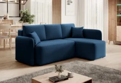 Designer Ecksofa Ina mit Stauraum und Schlaffunktion