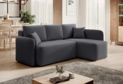 Designer Ecksofa Ina mit Stauraum und Schlaffunktion