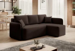 Designer Ecksofa Ina mit Stauraum und Schlaffunktion