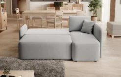 Designer Ecksofa Ina mit Stauraum und Schlaffunktion