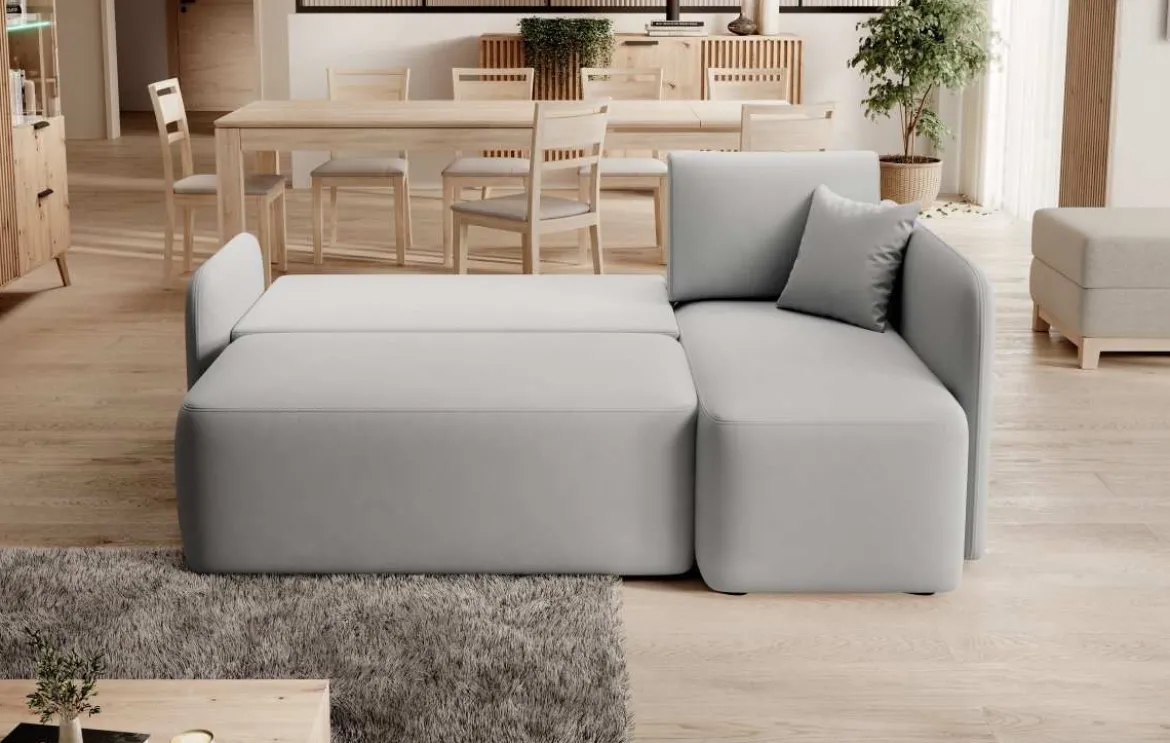 Designer Ecksofa Ina mit Stauraum und Schlaffunktion
