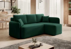 Designer Ecksofa Ina mit Stauraum und Schlaffunktion