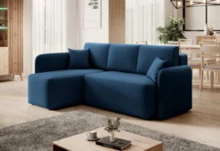 Designer Ecksofa Ina mit Stauraum und Schlaffunktion