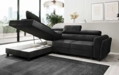 Designer Ecksofa Kira mit Schlaf- und Klappfunktion