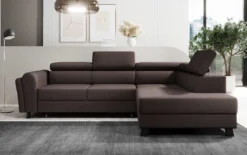 Designer Ecksofa Kira mit Schlaf- und Klappfunktion