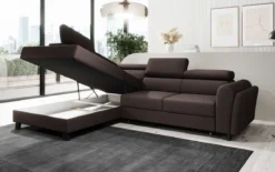 Designer Ecksofa Kira mit Schlaf- und Klappfunktion