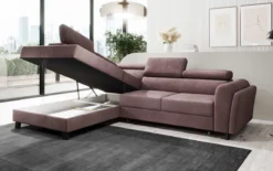 Designer Ecksofa Kira mit Schlaf- und Klappfunktion