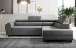 Designer Ecksofa Kira mit Schlaf- und Klappfunktion
