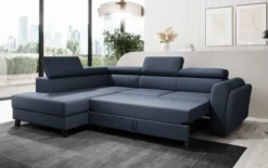 Designer Ecksofa Kira mit Schlaf- und Klappfunktion