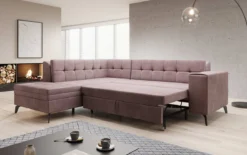 Designer Ecksofa Lania mit Schlaffunktion