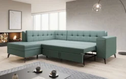 Designer Ecksofa Lania mit Schlaffunktion
