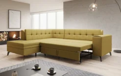 Designer Ecksofa Lania mit Schlaffunktion