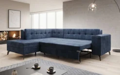 Designer Ecksofa Lania mit Schlaffunktion
