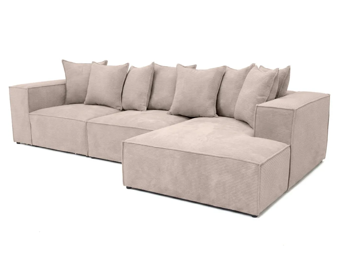 Designer Ecksofa Largo in Cord