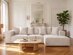 Designer Ecksofa Largo in Cord