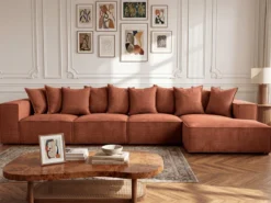 Designer Ecksofa Largo Maxi in Cord