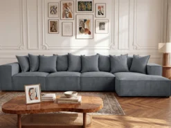 Designer Ecksofa Largo Maxi in Cord
