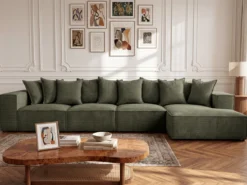 Designer Ecksofa Largo Maxi in Cord