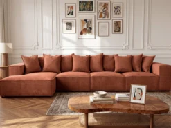 Designer Ecksofa Largo Maxi in Cord