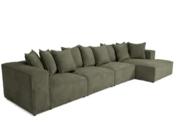 Designer Ecksofa Largo Maxi in Cord