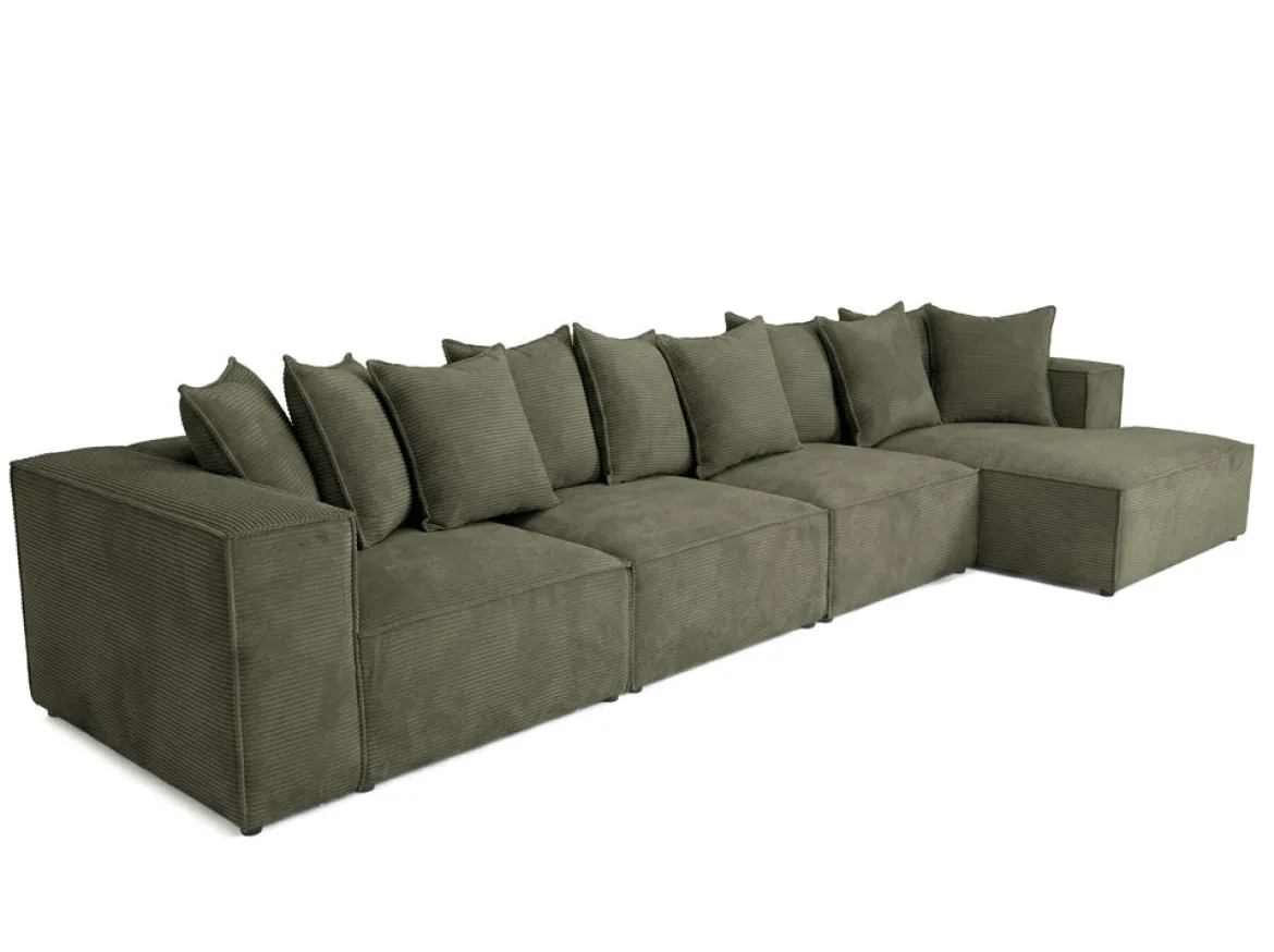 Designer Ecksofa Largo Maxi in Cord