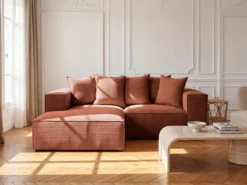 Designer Ecksofa Largo Mini in Cord