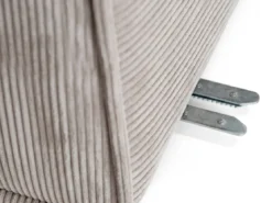 Designer Ecksofa Largo mit langer Ottomane in Cord