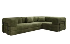Designer Ecksofa Lazy geschlossen in Cord