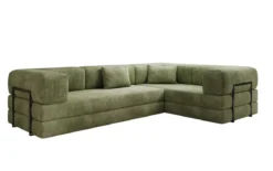 Designer Ecksofa Lazy geschlossen in Cord