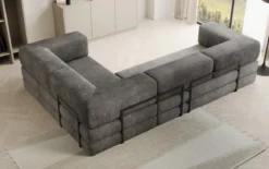 Designer Ecksofa Lazy geschlossen in Cord
