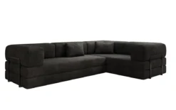 Designer Ecksofa Lazy geschlossen in Cord