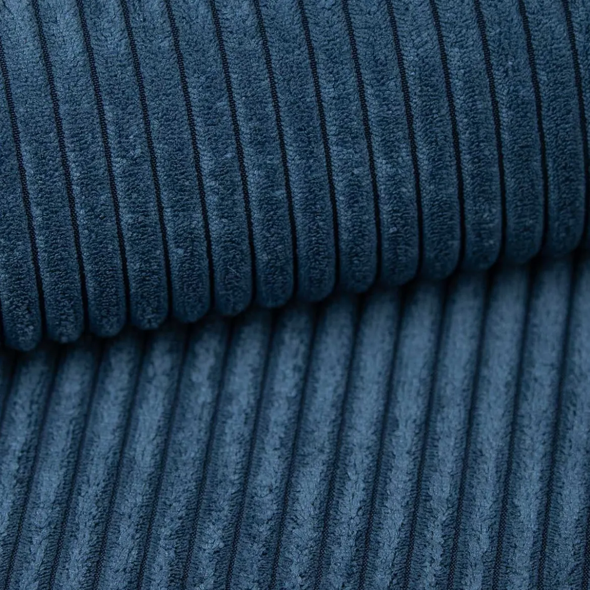 Designer Ecksofa Lazy geschlossen in Cord