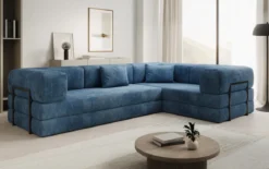 Designer Ecksofa Lazy geschlossen in Cord