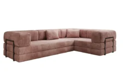 Designer Ecksofa Lazy geschlossen in Cord