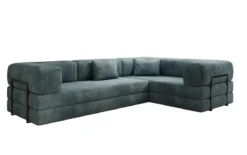 Designer Ecksofa Lazy geschlossen in Cord