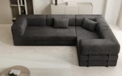 Designer Ecksofa Lazy geschlossen in Cord