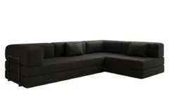 Designer Ecksofa Lazy in Bouclé