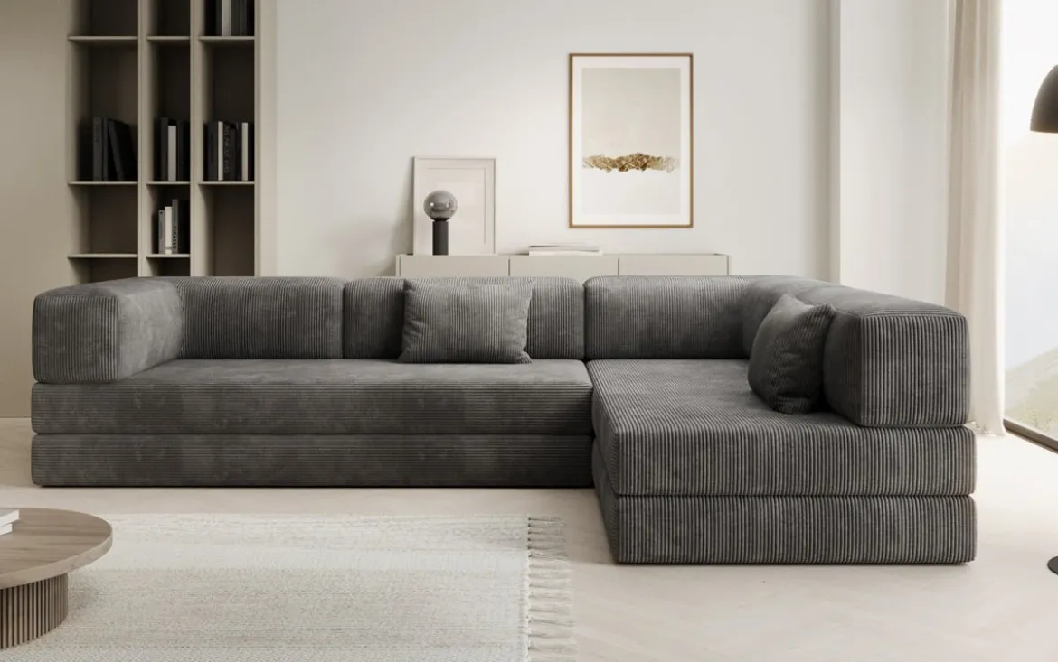 Designer Ecksofa Lazy in Cord