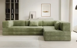 Designer Ecksofa Lazy in Cord