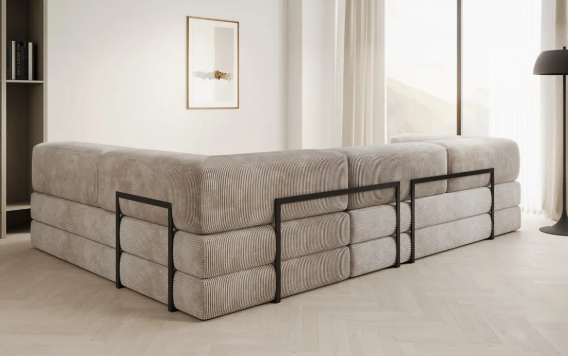 Designer Ecksofa Lazy in Cord