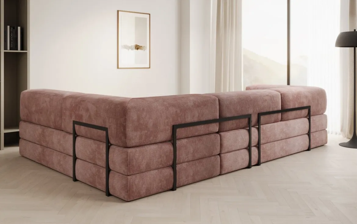 Designer Ecksofa Lazy in Cord