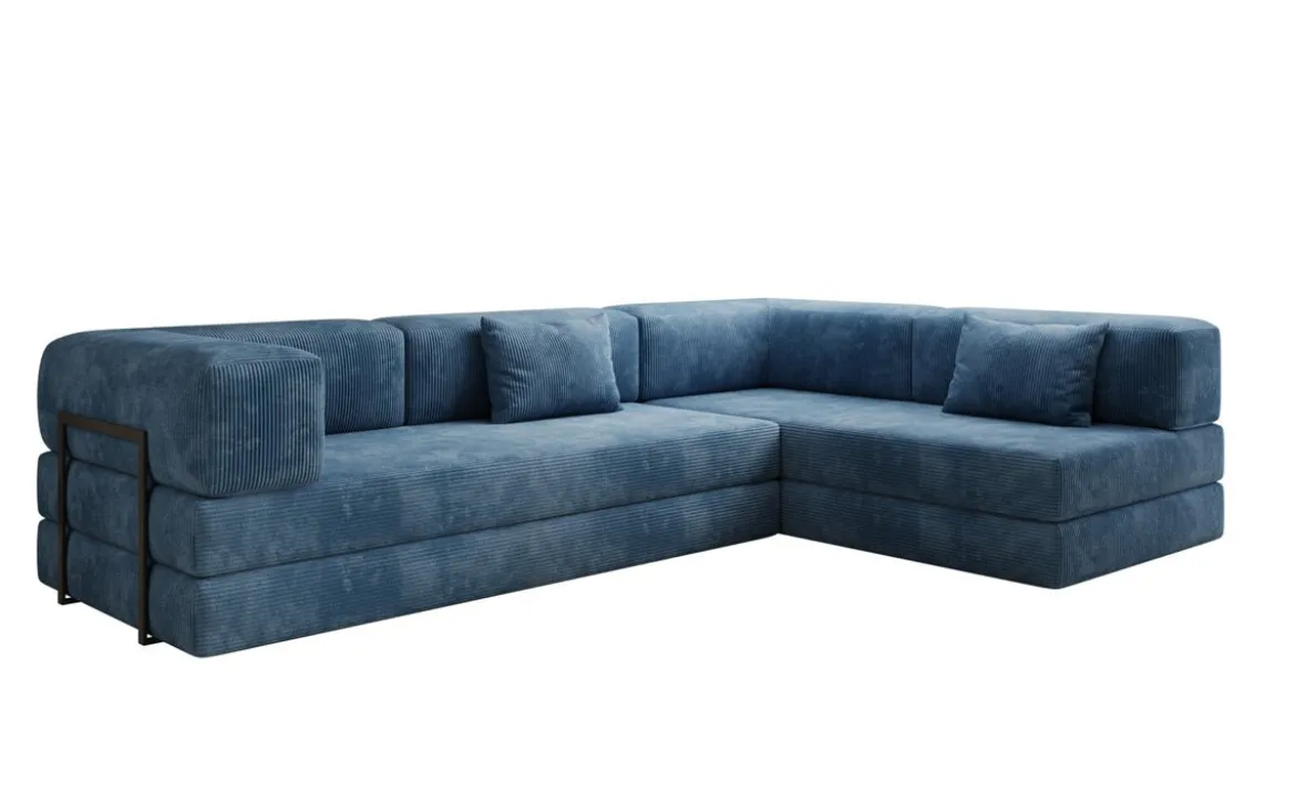 Designer Ecksofa Lazy in Cord