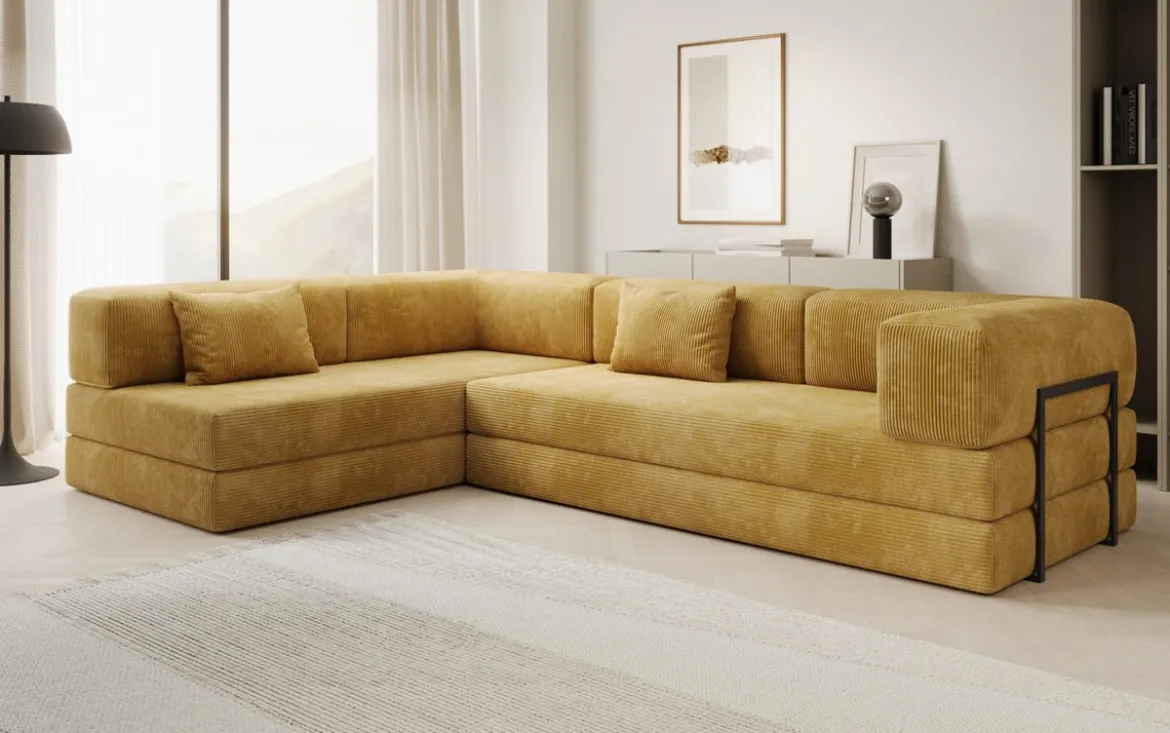 Designer Ecksofa Lazy in Cord