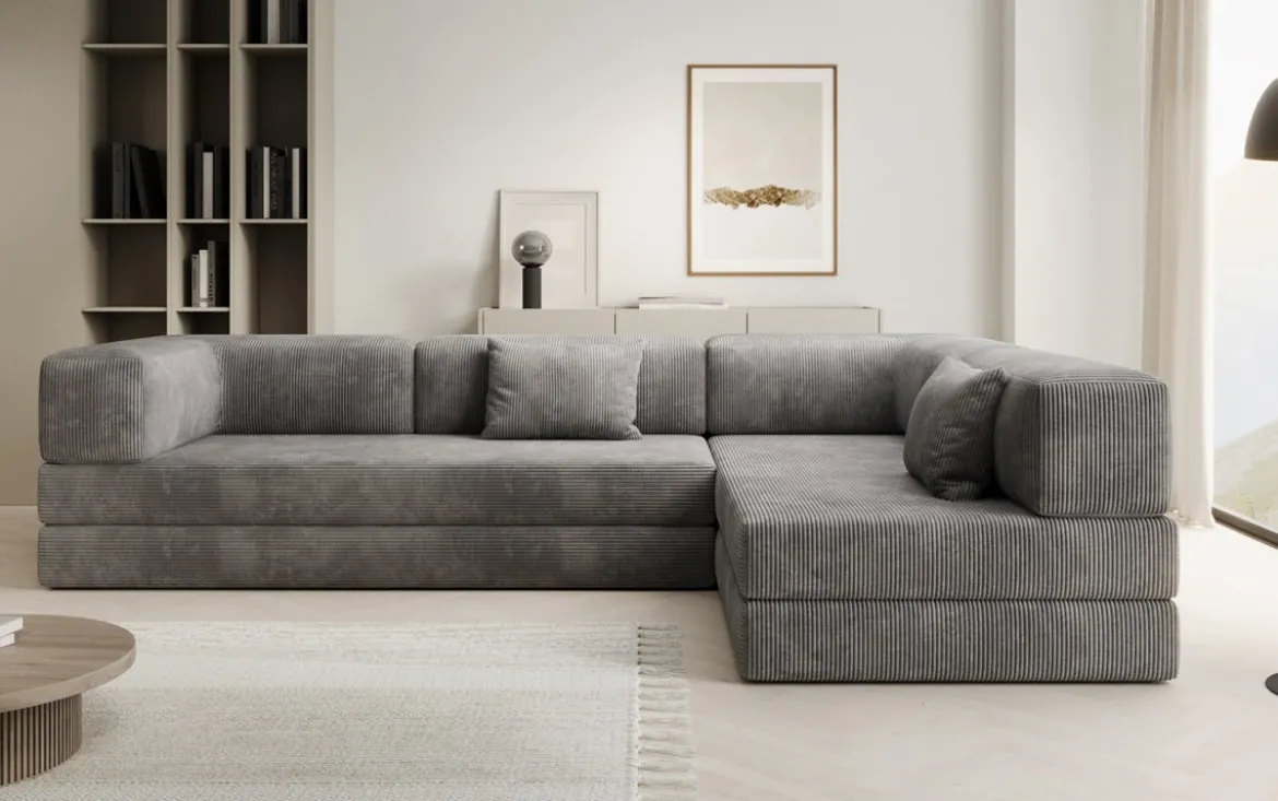 Designer Ecksofa Lazy in Cord
