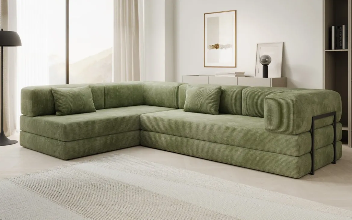 Designer Ecksofa Lazy in Cord