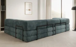 Designer Ecksofa Lazy in Cord