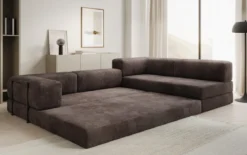 Designer Ecksofa Lazy in Cord