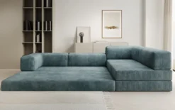 Designer Ecksofa Lazy in Cord